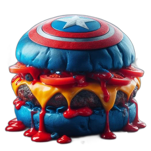 food, crown, creature, 3d render transparent PNG cut-out