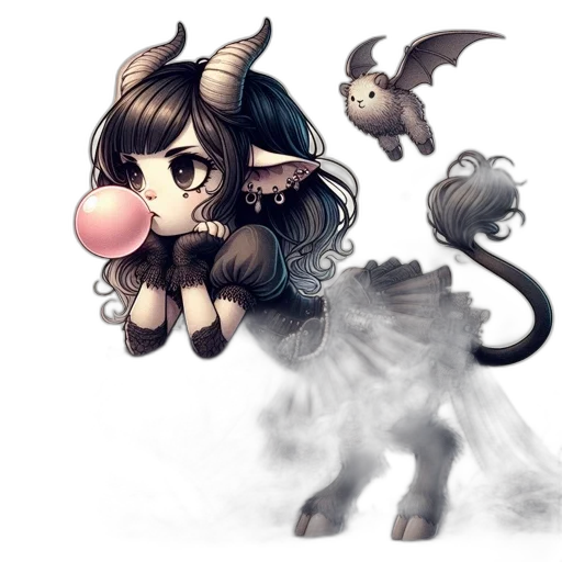 dragon, creature, staff, fantasy art transparent PNG cut-out