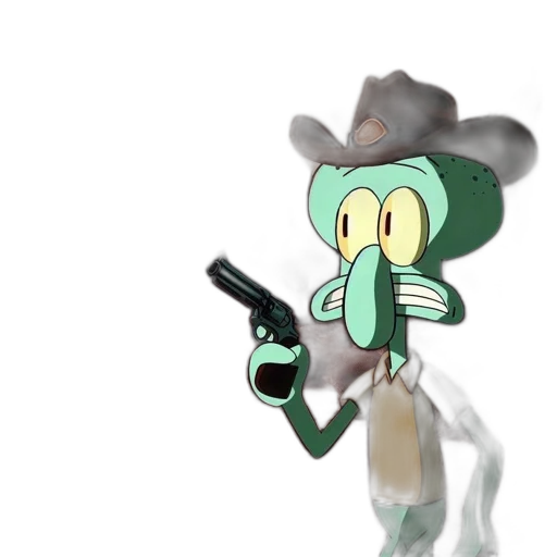 weapon, hat, robot, staff transparent PNG cut-out