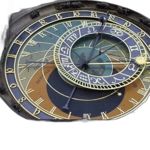 jewelry, close-up, prague, astronomical transparent PNG cut-out