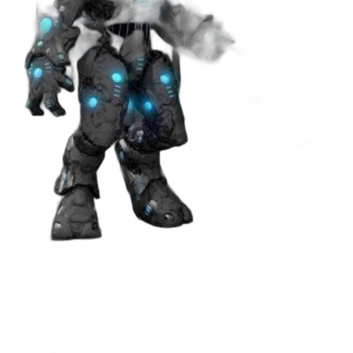 robot, creature, weapon, staff transparent PNG cut-out