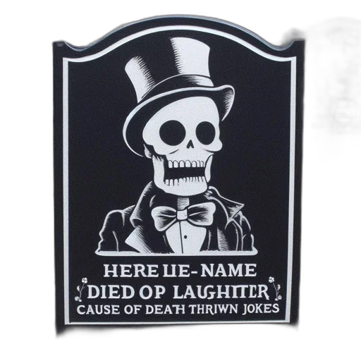 hat, mask, humorous, gravestone transparent PNG cut-out