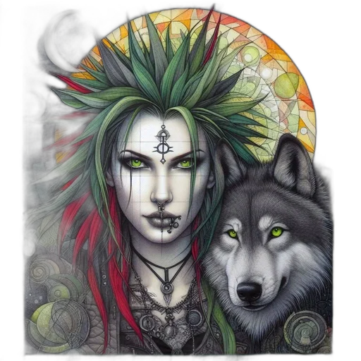 fantasy art, watercolor, concept art, comic book art transparent PNG cut-out