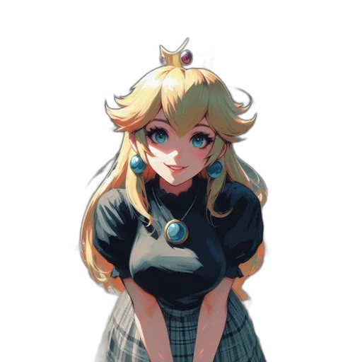 dress, crown, staff, face transparent PNG cut-out