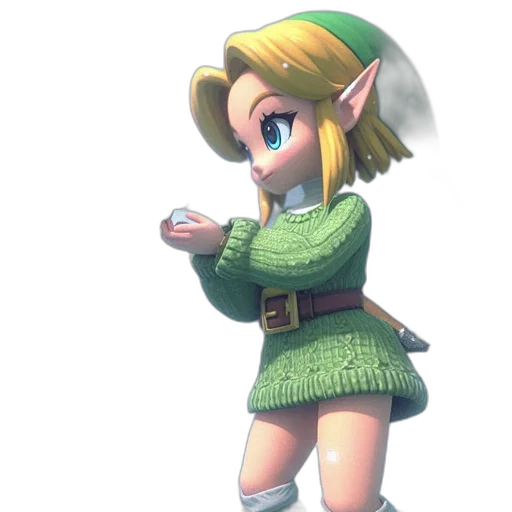 dress, staff, weapon, hat transparent PNG cut-out