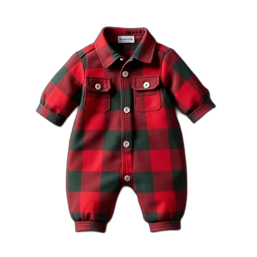jacket, red, children, plaid transparent PNG cut-out