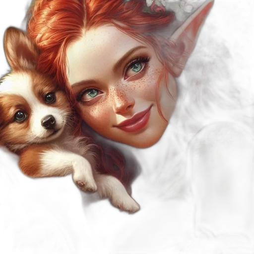 face, fantasy art, photorealistic, concept art transparent PNG cut-out