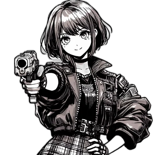 weapon, jacket, staff, animal transparent PNG cut-out
