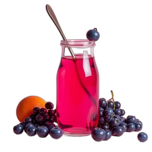 food, bottle, photorealistic, colorful transparent PNG cut-out