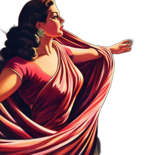 dress, photorealistic, oil painting, comic book art transparent PNG cut-out