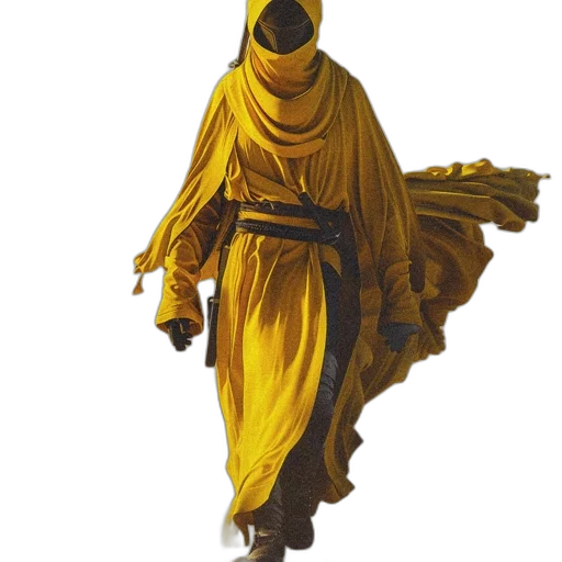 mask, staff, dress, sword transparent PNG cut-out