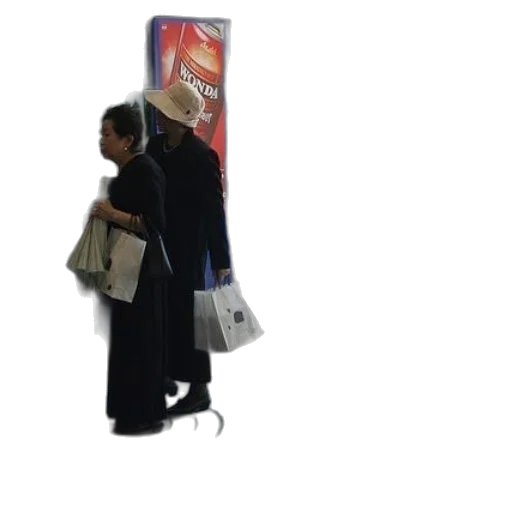 umbrella, staff, jacket, hat transparent PNG cut-out