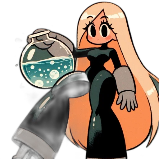 dress, robot, weapon, staff transparent PNG cut-out