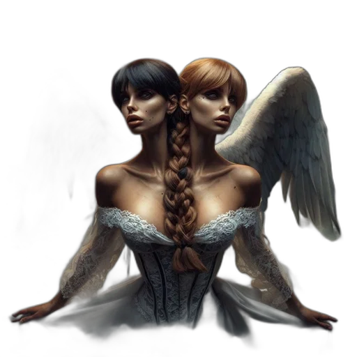 fantasy art, concept art, photorealistic, pixel art transparent PNG cut-out