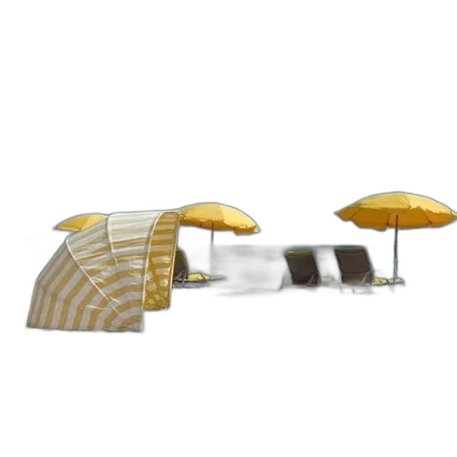 umbrella, furniture, hat, 3d render transparent PNG cut-out