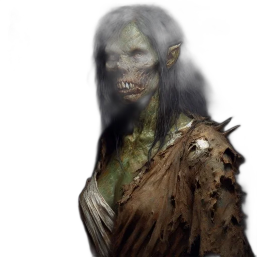 face, creature, mask, staff transparent PNG cut-out