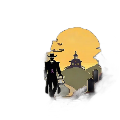 hat, pixel art, concept art, cartoon transparent PNG cut-out