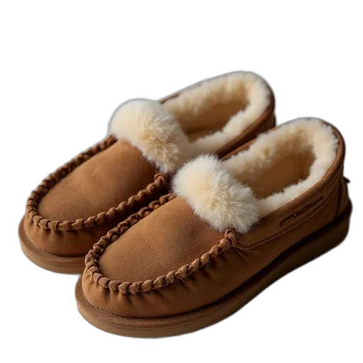 shoes, ugg, slippers, chestnut transparent PNG cut-out