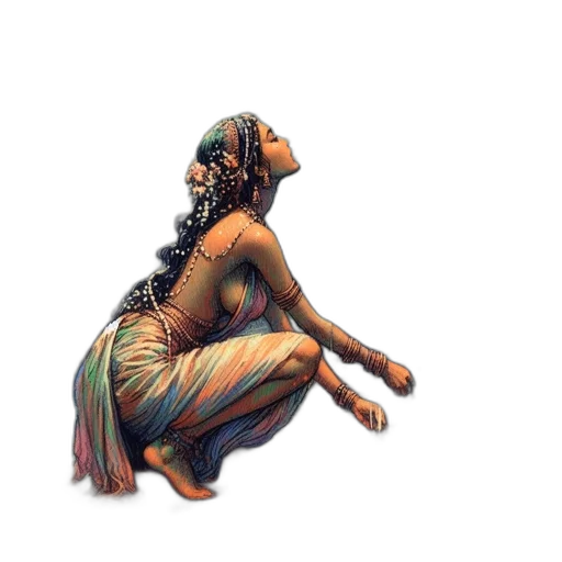 dress, jewelry, creature, concept art transparent PNG cut-out