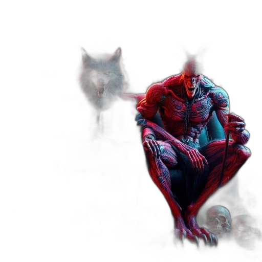 mask, creature, animal, concept art transparent PNG cut-out