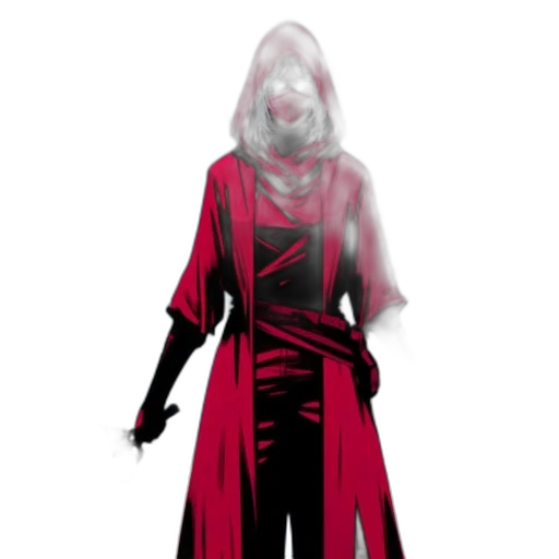 dress, staff, jacket, mask transparent PNG cut-out