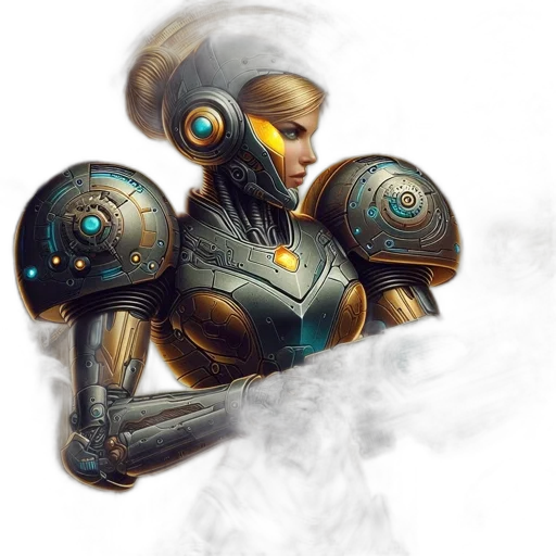 robot, weapon, concept art, fantasy art transparent PNG cut-out