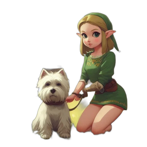 staff, animal, creature, fantasy art transparent PNG cut-out
