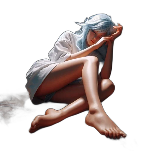 dress, photorealistic, oil painting, concept art transparent PNG cut-out