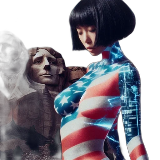 concept art, comic book art, fantasy art, cyberpunk transparent PNG cut-out