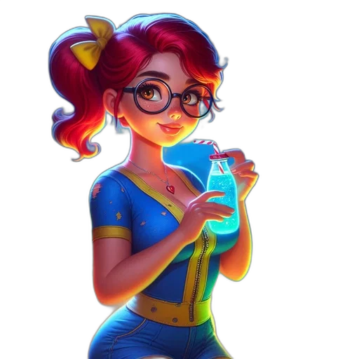 dress, concept art, comic book art, cartoon transparent PNG cut-out
