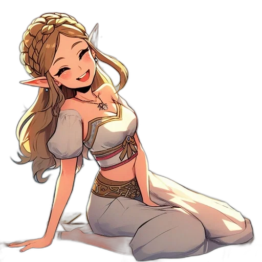 dress, staff, fantasy art, concept art transparent PNG cut-out