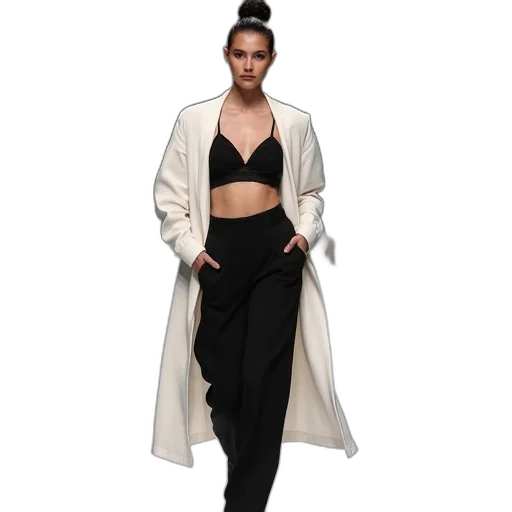 jacket, concept art, monochrome, earth tones transparent PNG cut-out