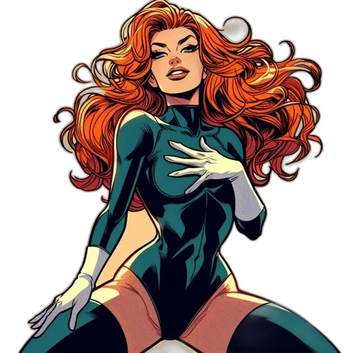 comic book art, concept art, cartoon, animated transparent PNG cut-out
