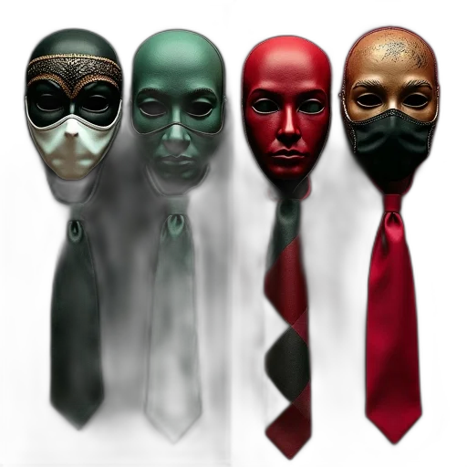 mask, staff, 3d render, concept art transparent PNG cut-out