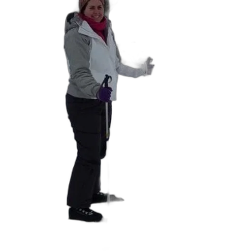 jacket, staff, robot, creature transparent PNG cut-out