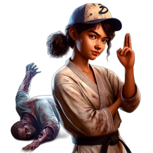 creature, hat, staff, animal transparent PNG cut-out