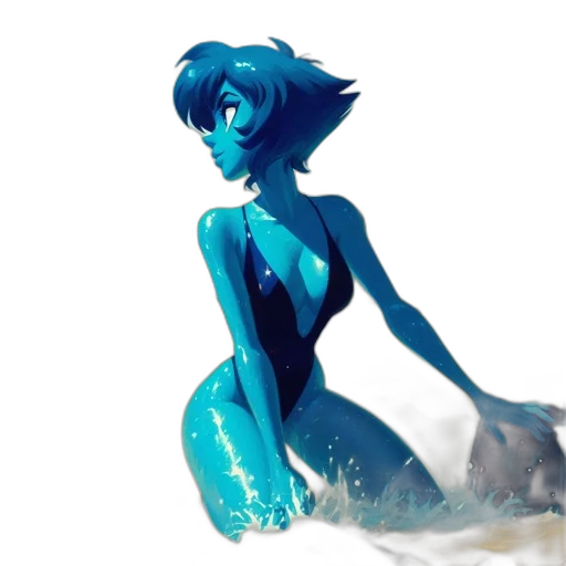 dress, creature, concept art, 3d render transparent PNG cut-out