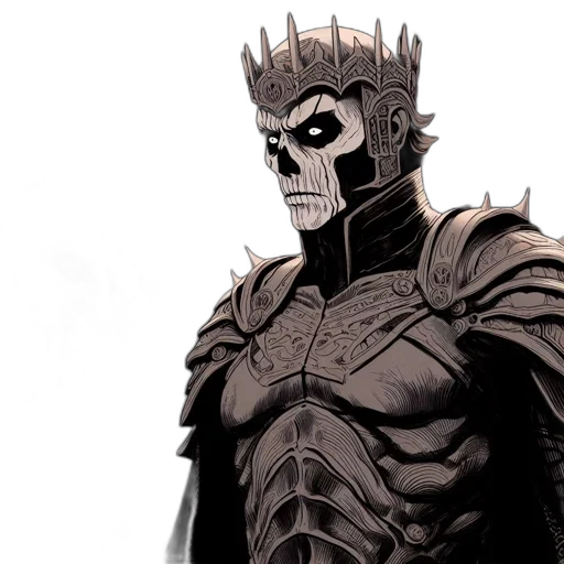 mask, crown, comic book art, concept art transparent PNG cut-out