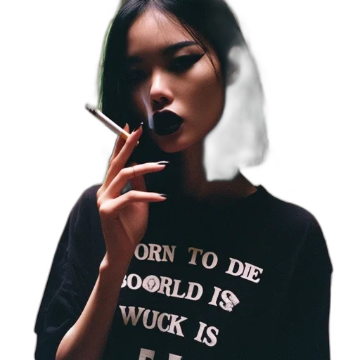 jacket, dress, face, dragon transparent PNG cut-out