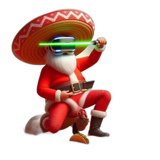 robot, hat, staff, weapon transparent PNG cut-out