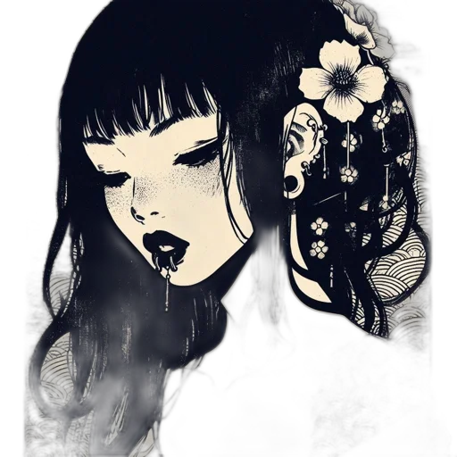 mask, face, flower, dress transparent PNG cut-out
