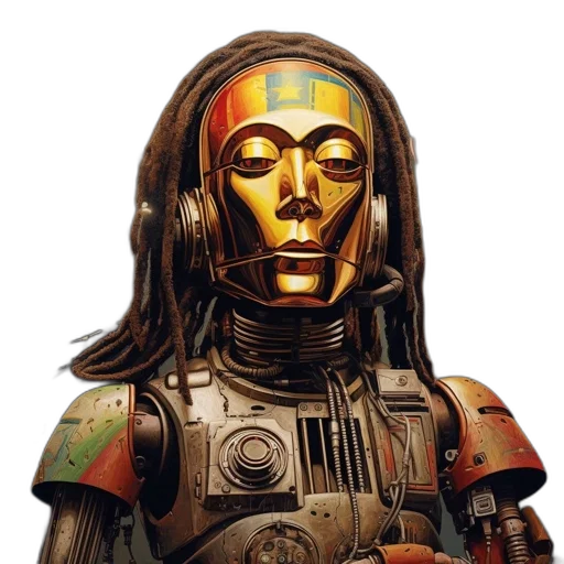 robot, face, mask, concept art transparent PNG cut-out