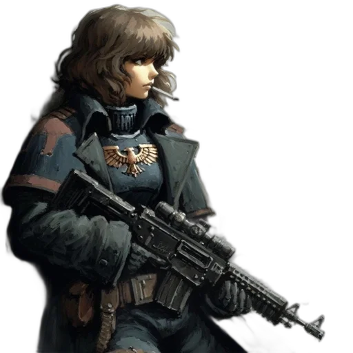 weapon, jacket, concept art, cyberpunk transparent PNG cut-out