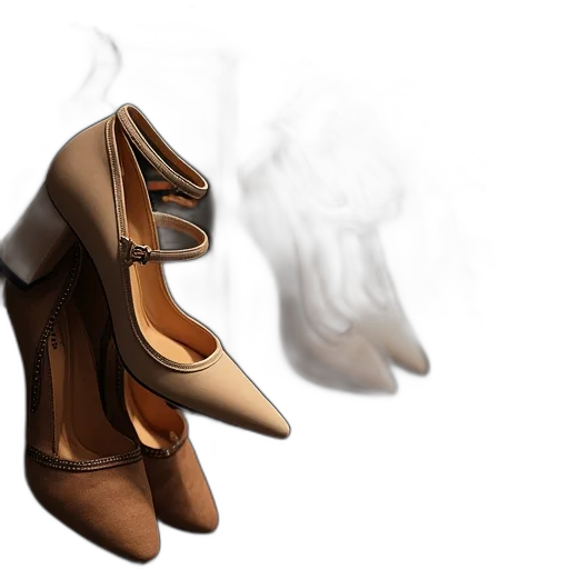 shoes, mask, dress, 3d render transparent PNG cut-out