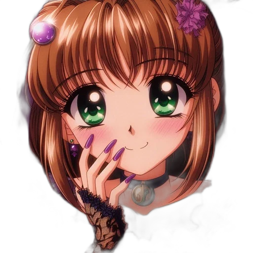 jewelry, face, staff, flower transparent PNG cut-out
