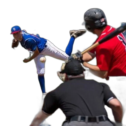 baseball, player, blue, uniform transparent PNG cut-out