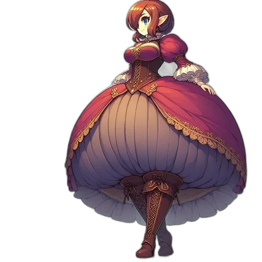 dress, concept art, pixel art, fantasy art transparent PNG cut-out