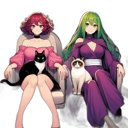 dress, animal, furniture, pixel art transparent PNG cut-out
