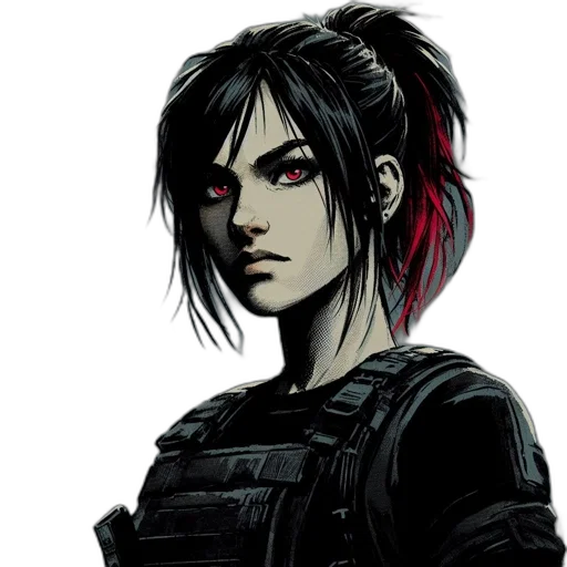 concept art, comic book art, cyberpunk, pixel art transparent PNG cut-out