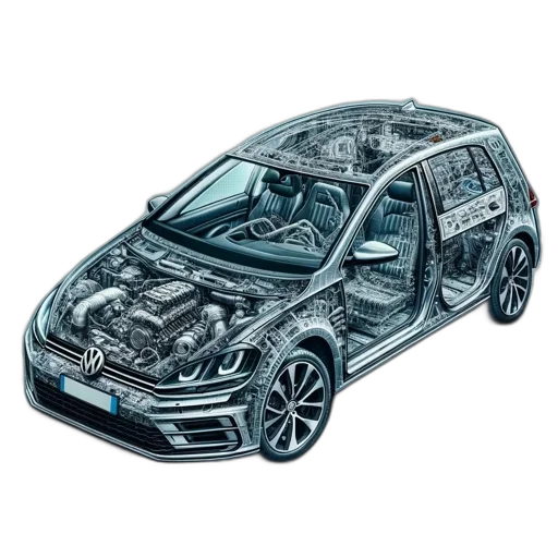 car, photorealistic, concept art, 3d render transparent PNG cut-out
